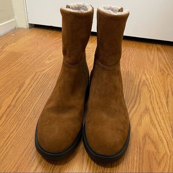 Unstructured By Clarks  Elda Mid Suede Ankle Boot - Picture 3 of 11